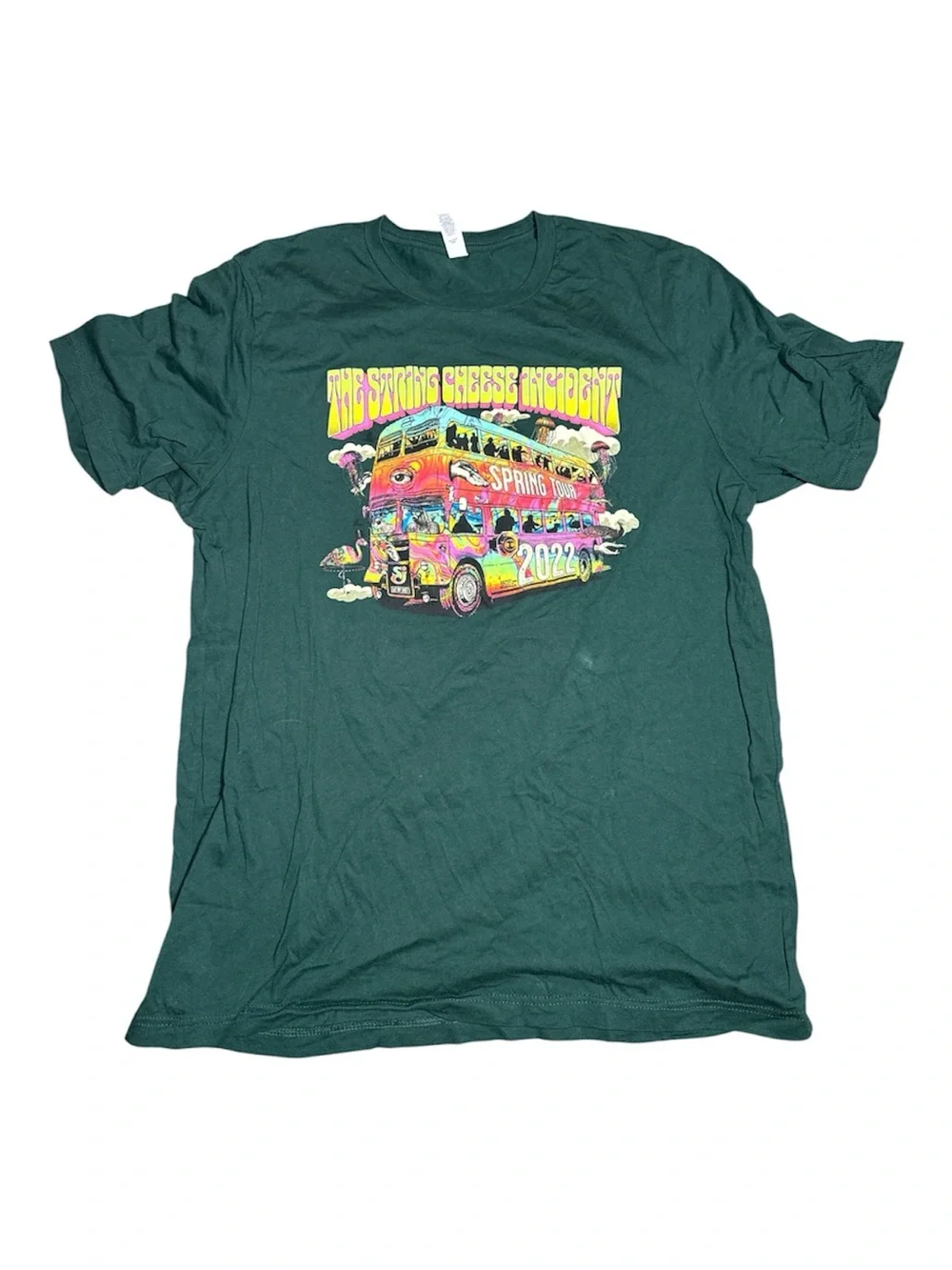 String Cheese Incident Spring Tour 2022 T-shirt XL Green